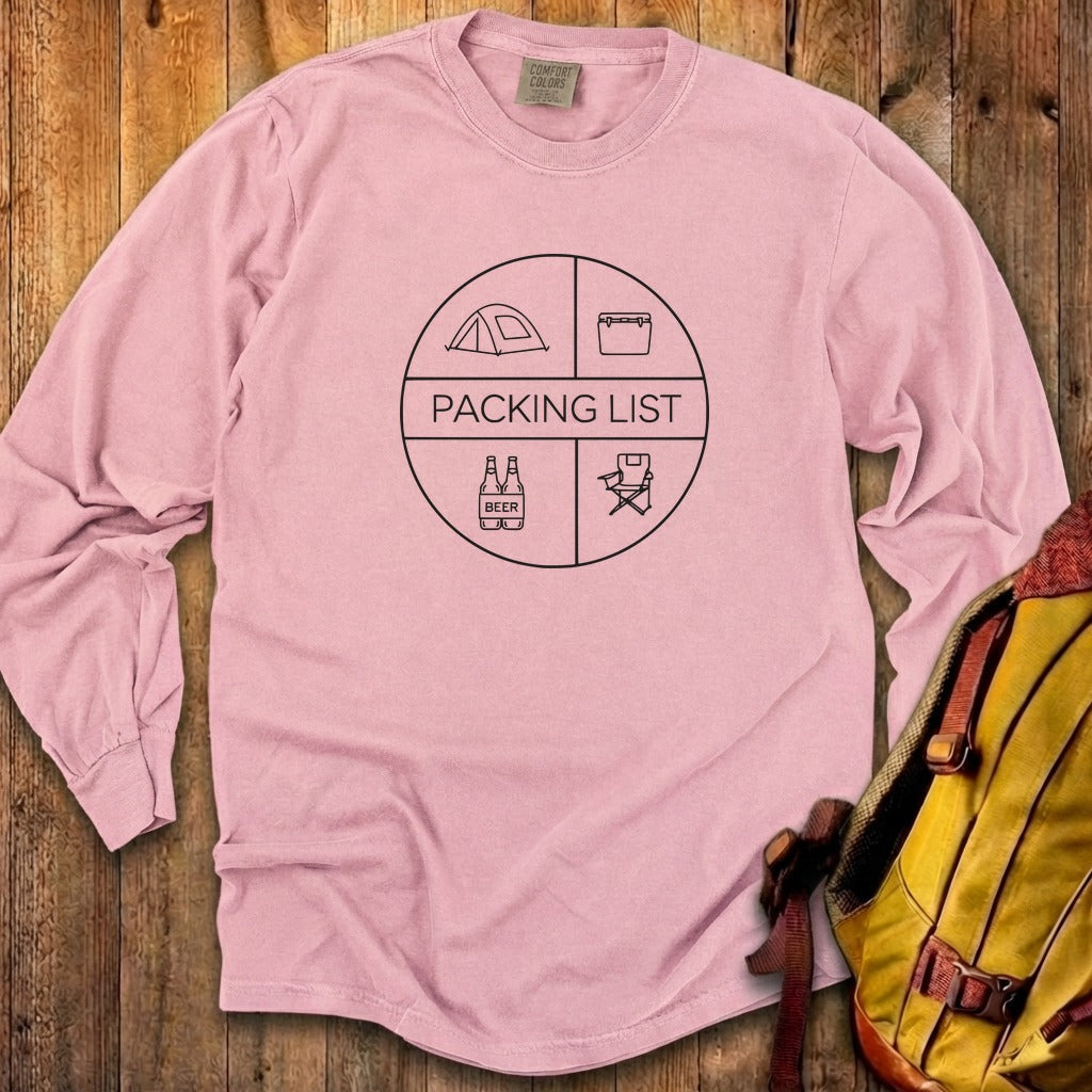 Camping Packing List Cotton Long Sleeve product image 7