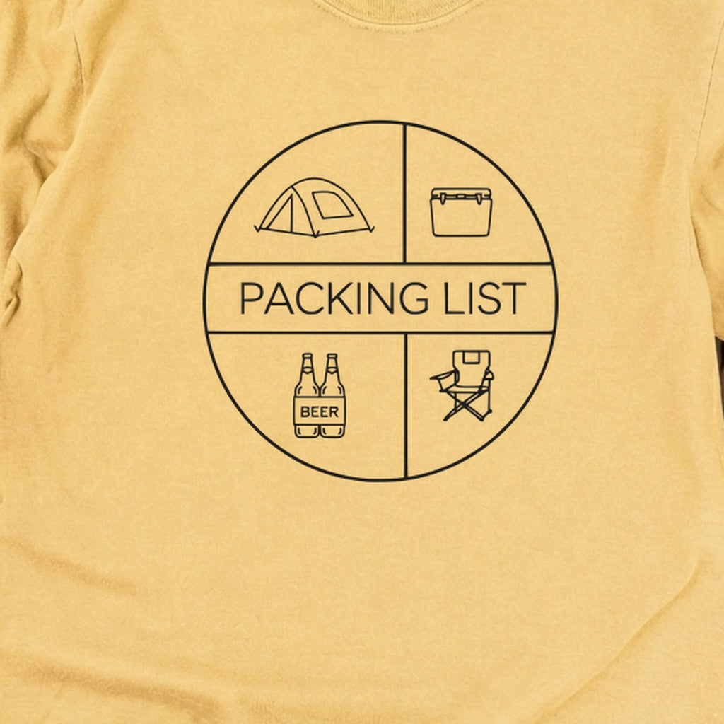Camping Packing List Cotton Long Sleeve product image 12