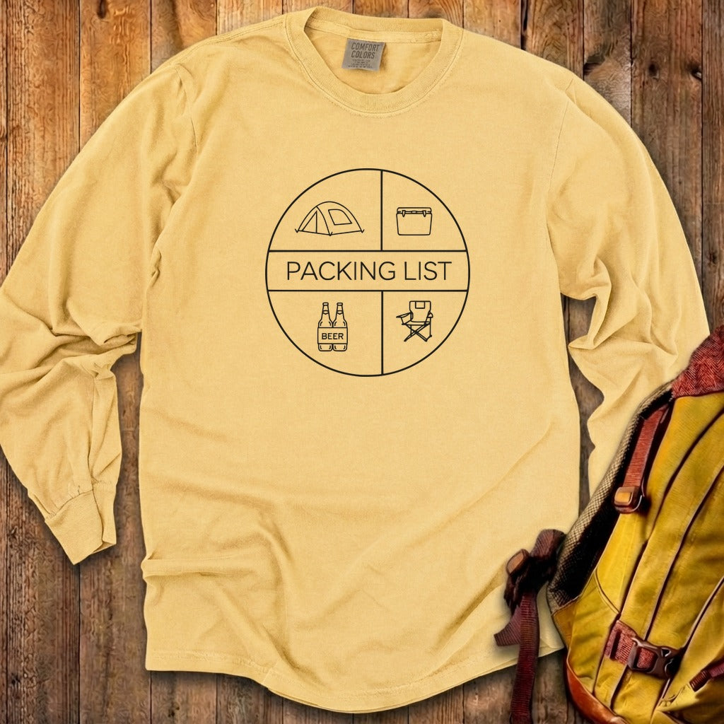 Camping Packing List Cotton Long Sleeve product image 11