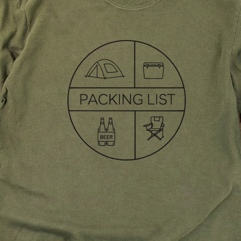 Camping Packing List Cotton Long Sleeve product image 2