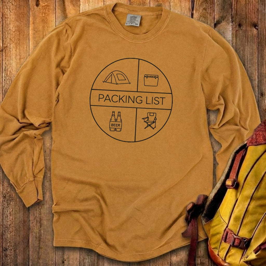 Camping Packing List Cotton Long Sleeve product image 23