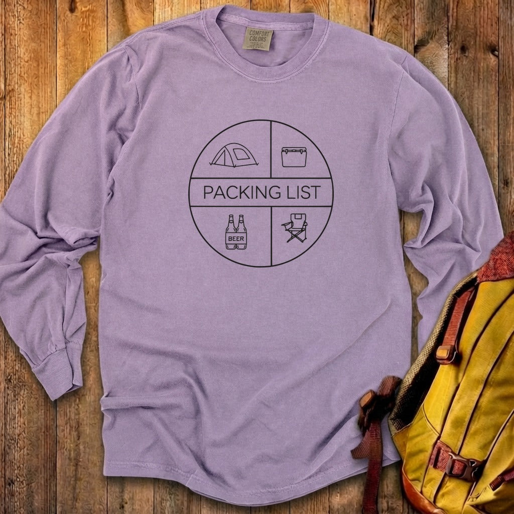 Camping Packing List Cotton Long Sleeve product image 25