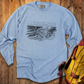 Canyonlands Line Drawing Cotton Long Sleeve product image 1