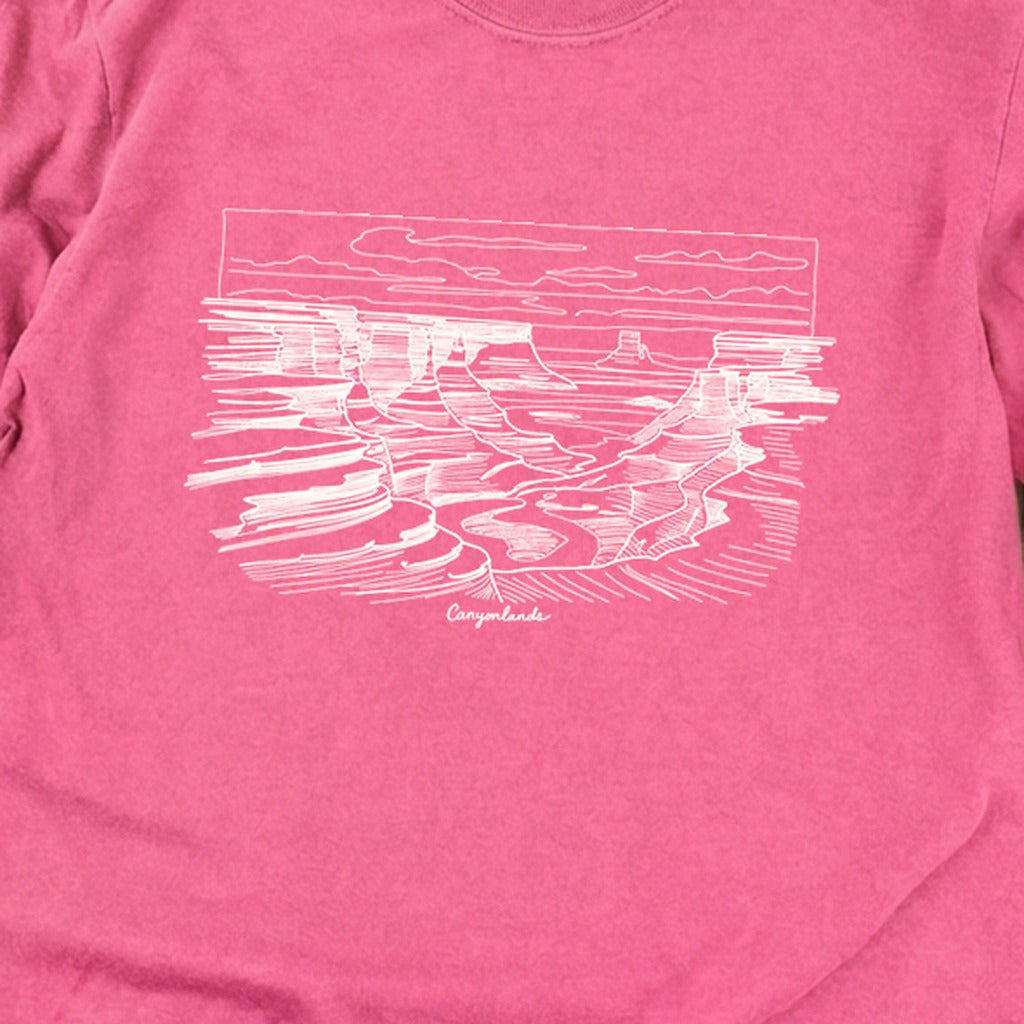 Canyonlands Line Drawing Cotton Long Sleeve product image 16