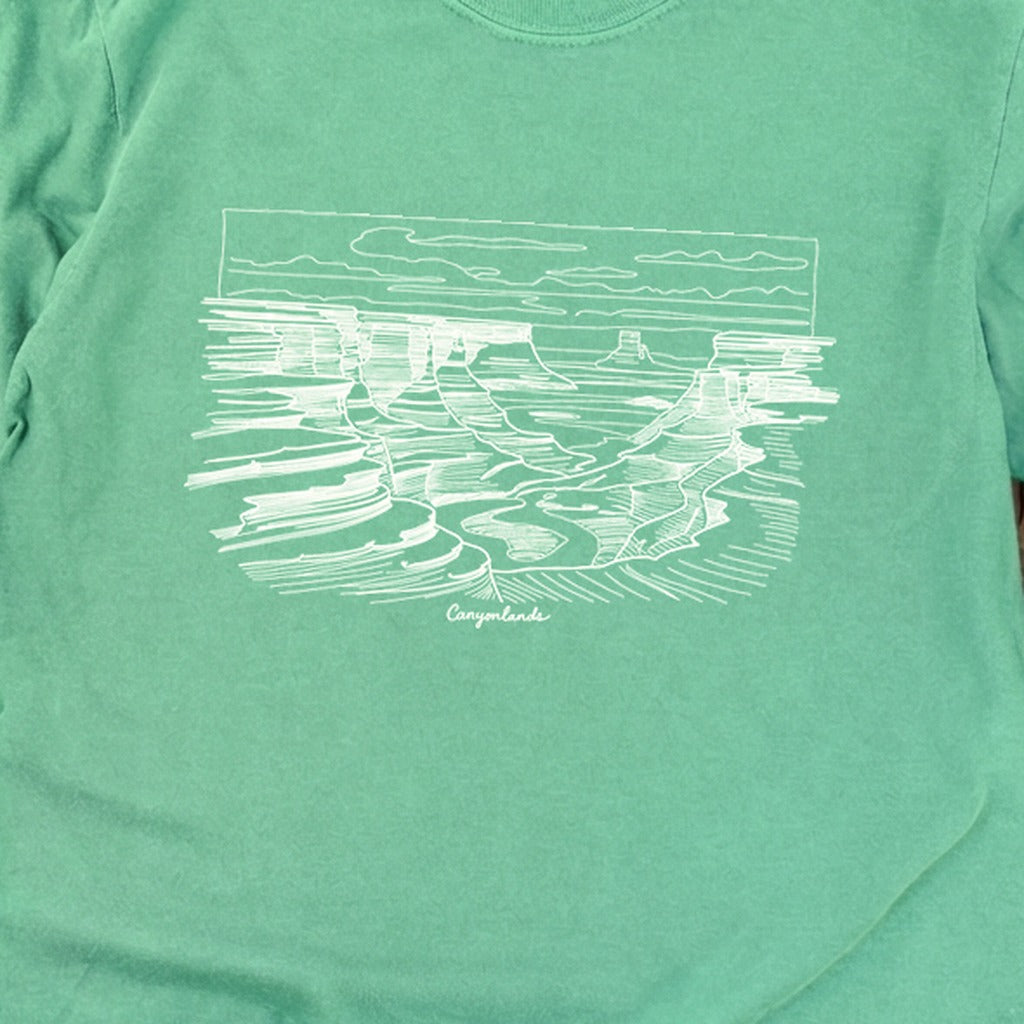 Canyonlands Line Drawing Cotton Long Sleeve product image 20