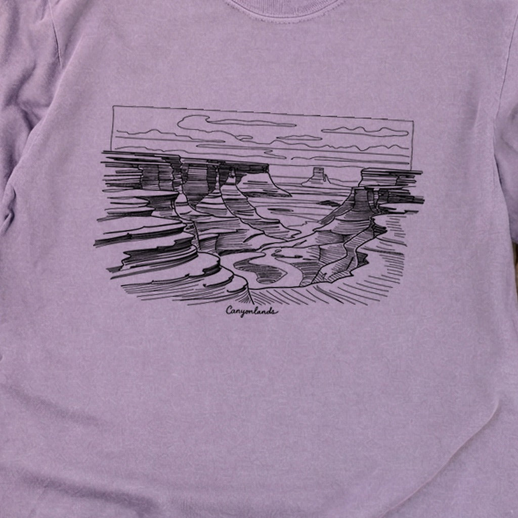 Canyonlands Line Drawing Cotton Long Sleeve product image 26