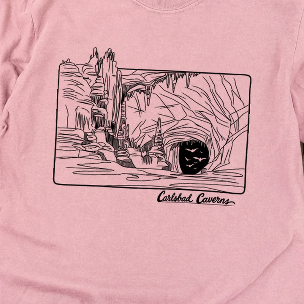 Carlsbad Caverns Line Drawing Cotton Long Sleeve product image 8