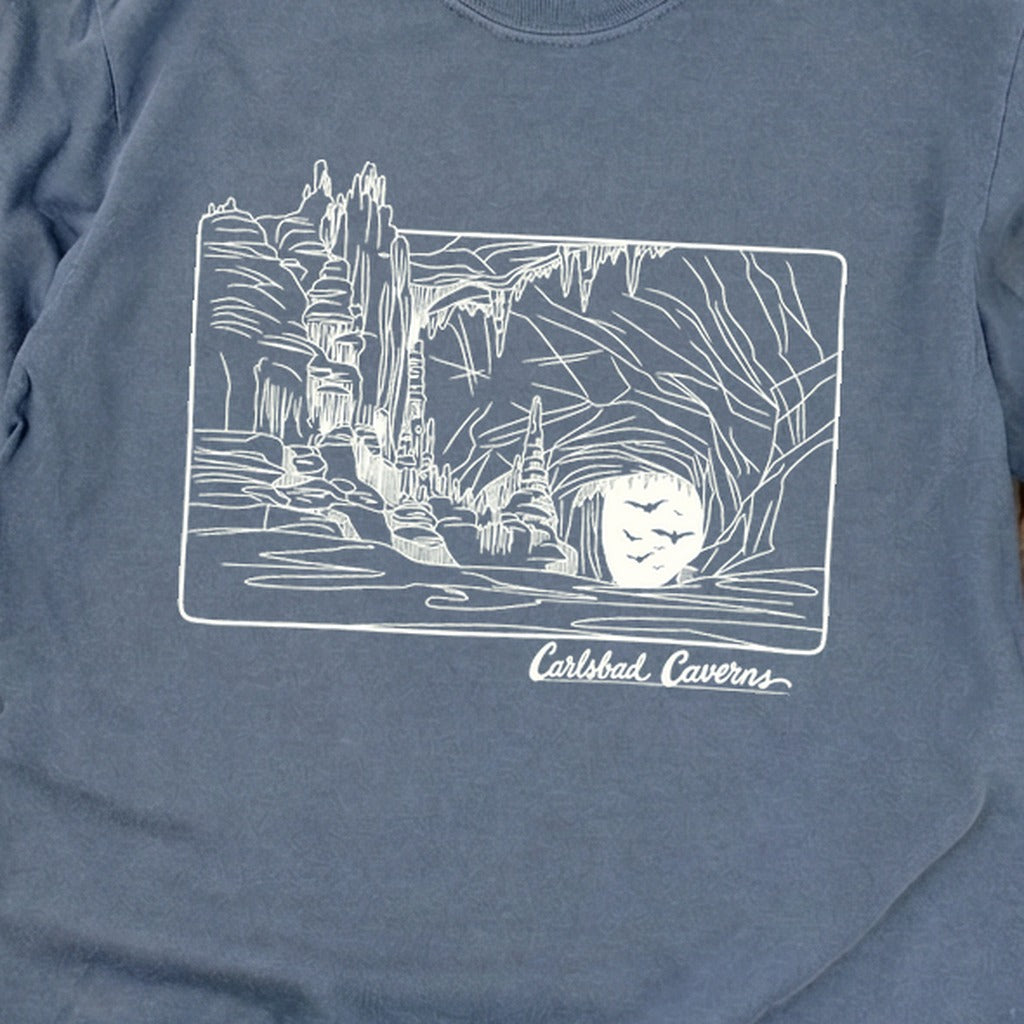 Carlsbad Caverns Line Drawing Cotton Long Sleeve product image 10