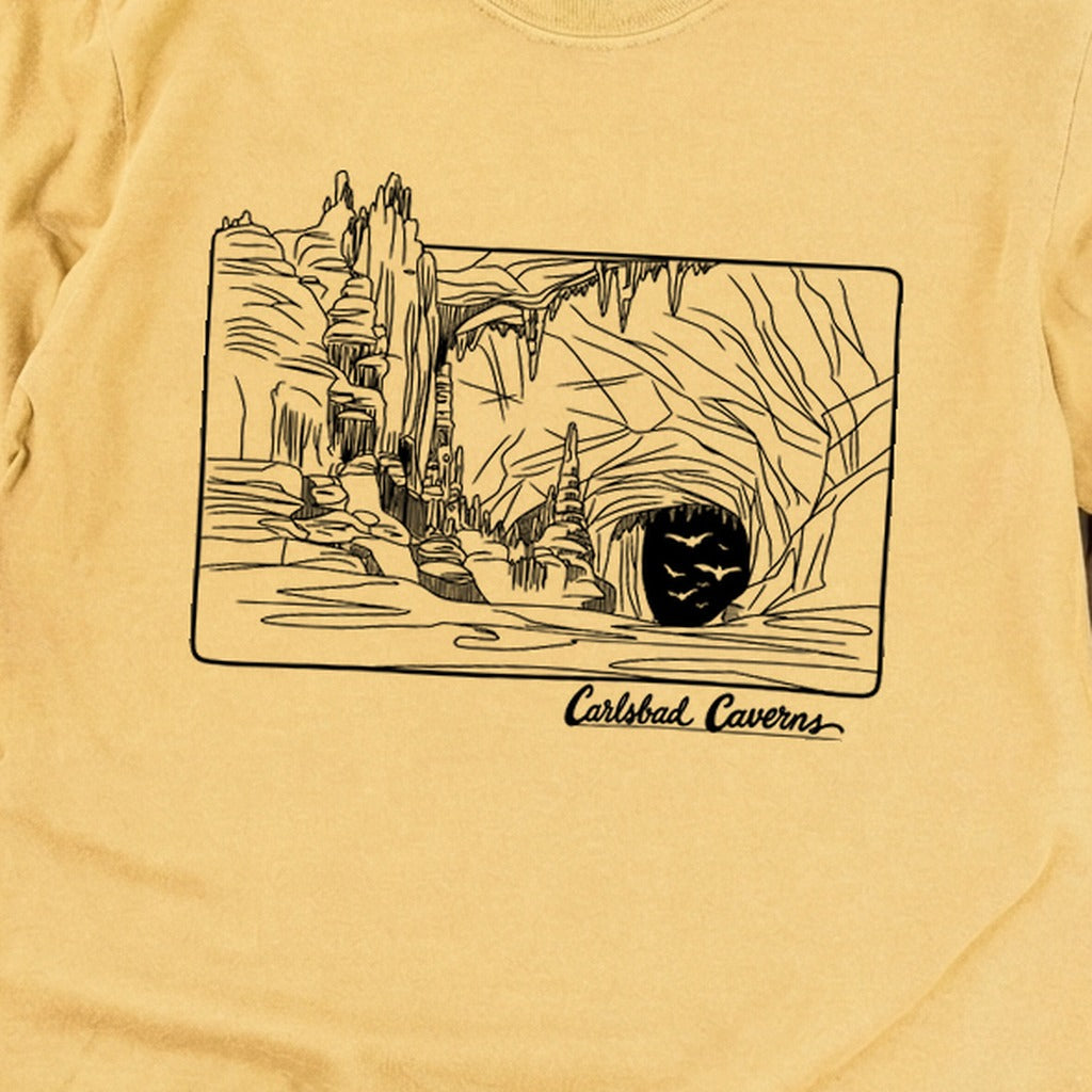 Carlsbad Caverns Line Drawing Cotton Long Sleeve product image 12