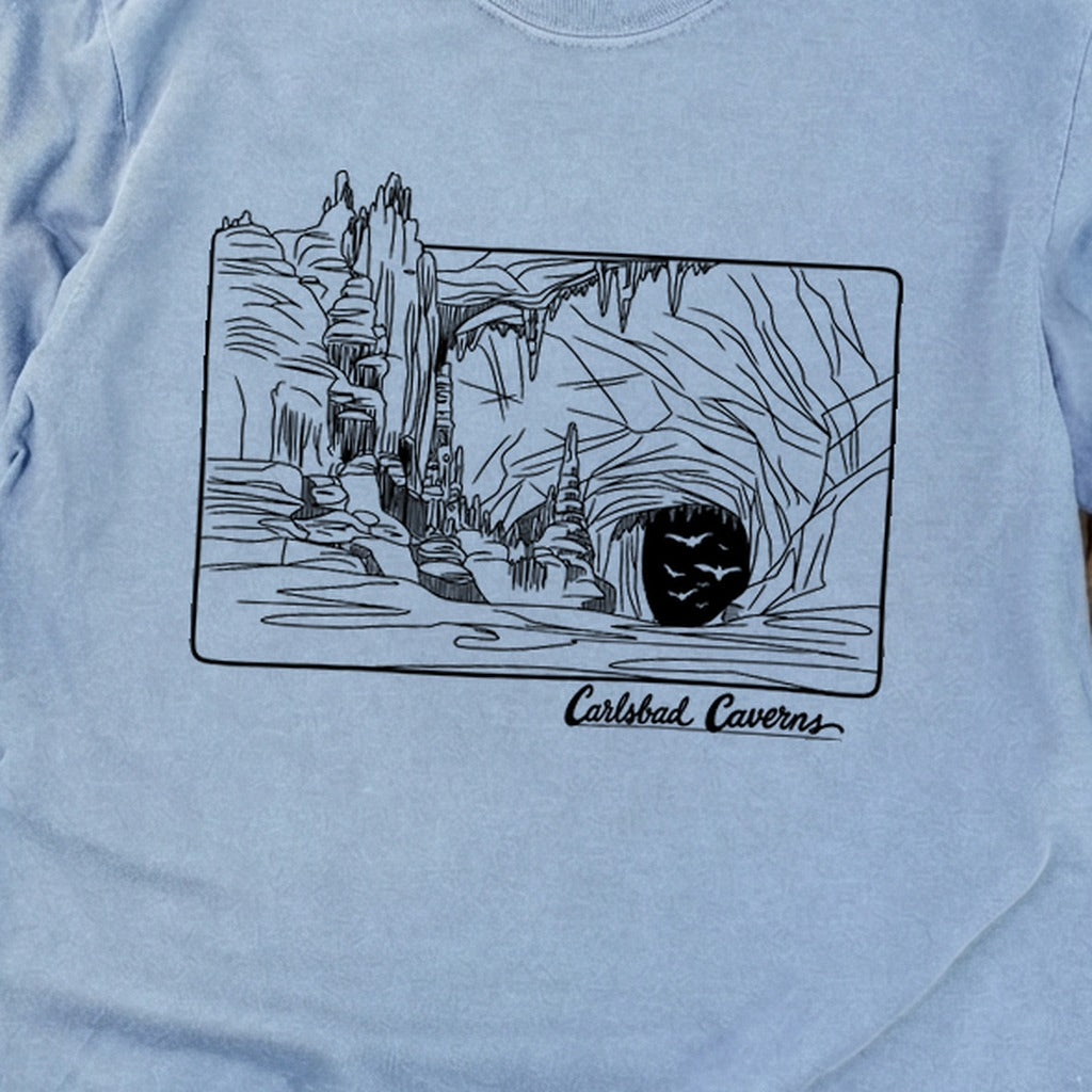 Carlsbad Caverns Line Drawing Cotton Long Sleeve product image 14