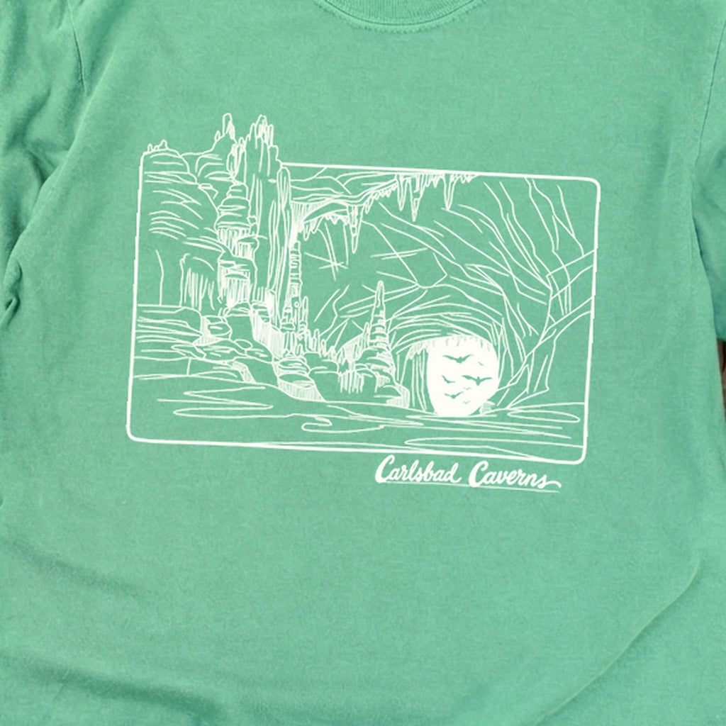 Carlsbad Caverns Line Drawing Cotton Long Sleeve product image 22