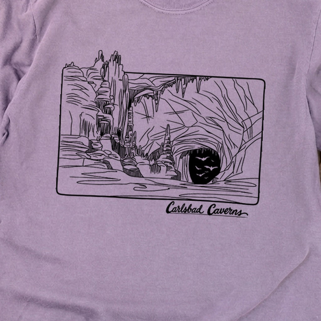 Carlsbad Caverns Line Drawing Cotton Long Sleeve product image 26