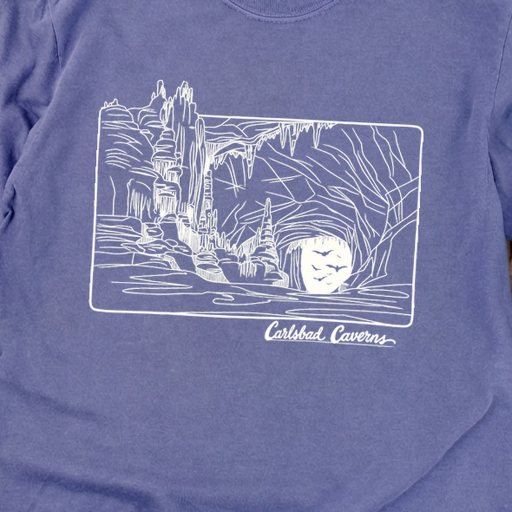 Carlsbad Caverns Line Drawing Cotton Long Sleeve product image 30