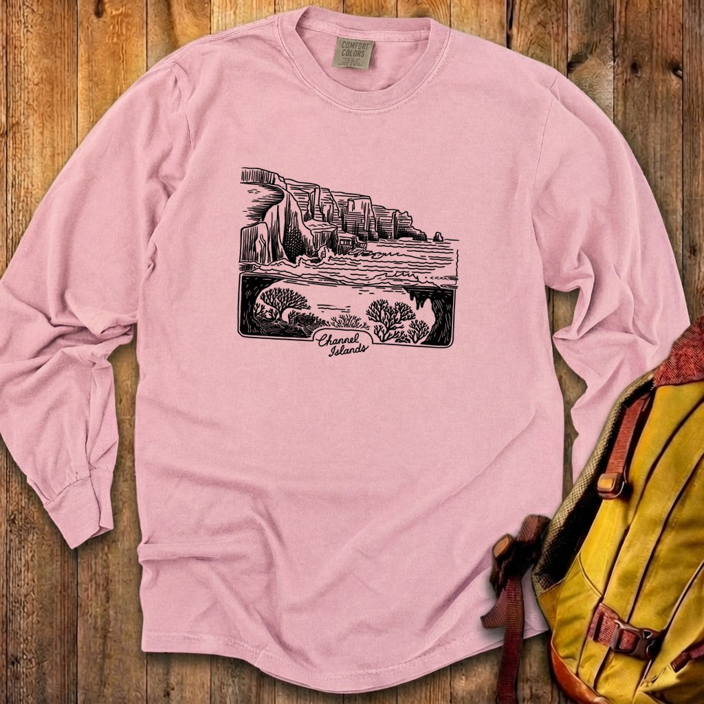 Channel Islands Line Drawing Cotton Long Sleeve product image 7