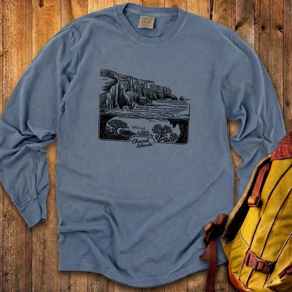 Channel Islands Line Drawing Cotton Long Sleeve product image 9