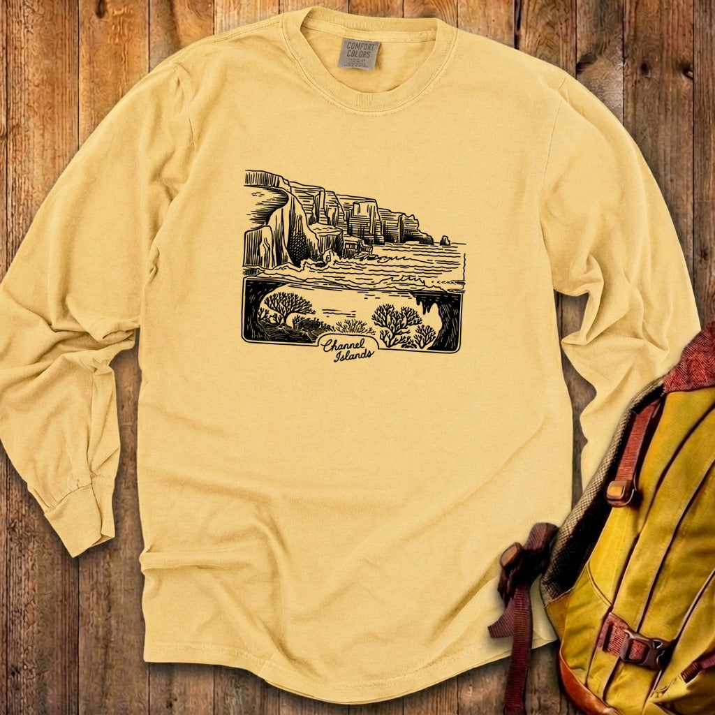 Channel Islands Line Drawing Cotton Long Sleeve product image 11
