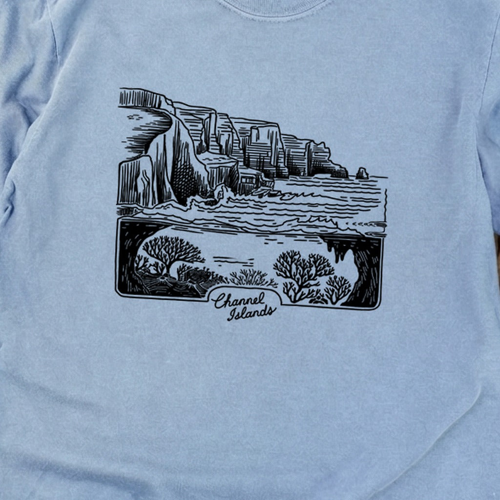 Channel Islands Line Drawing Cotton Long Sleeve product image 2