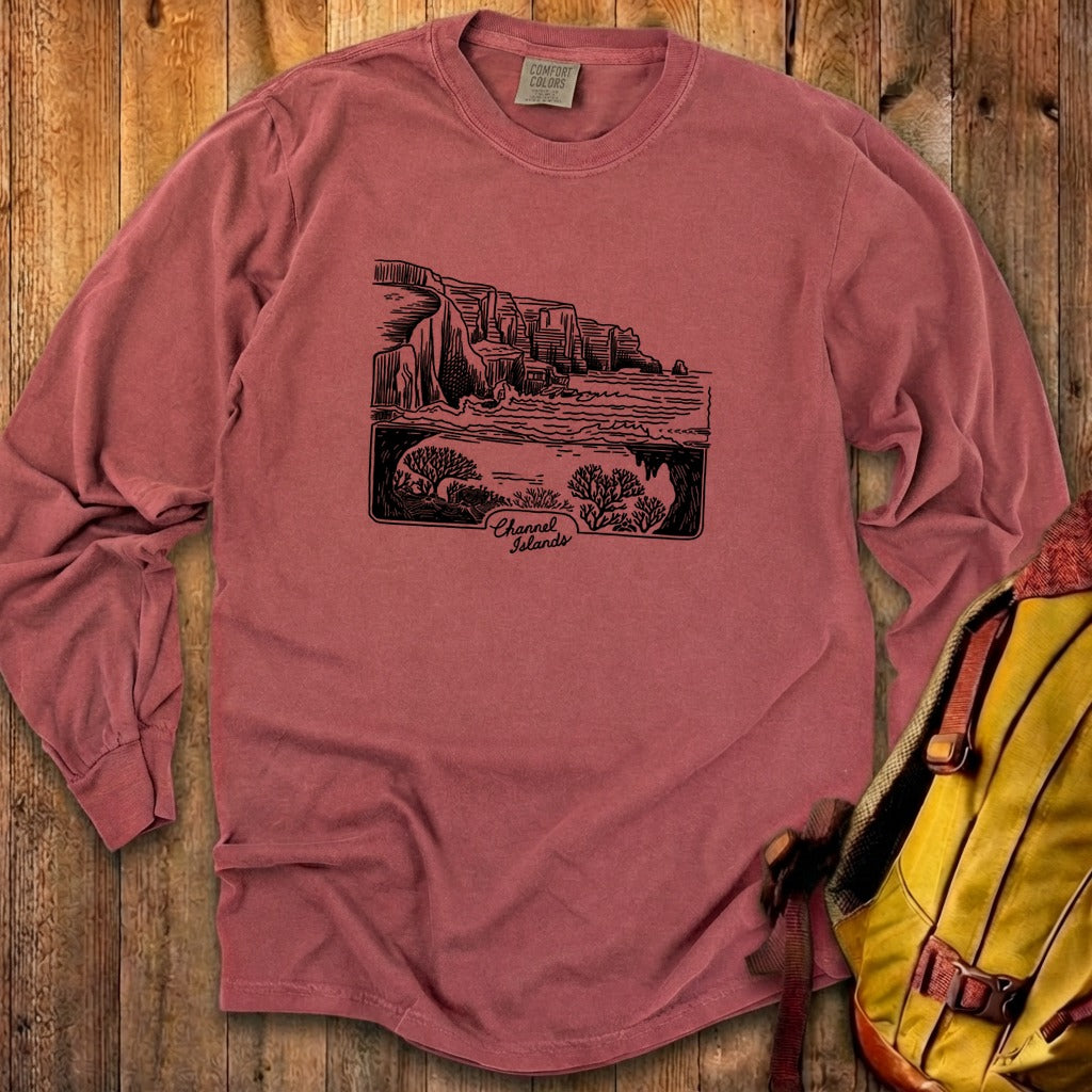 Channel Islands Line Drawing Cotton Long Sleeve product image 13