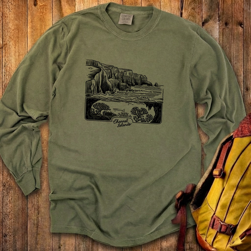 Channel Islands Line Drawing Cotton Long Sleeve product image 17