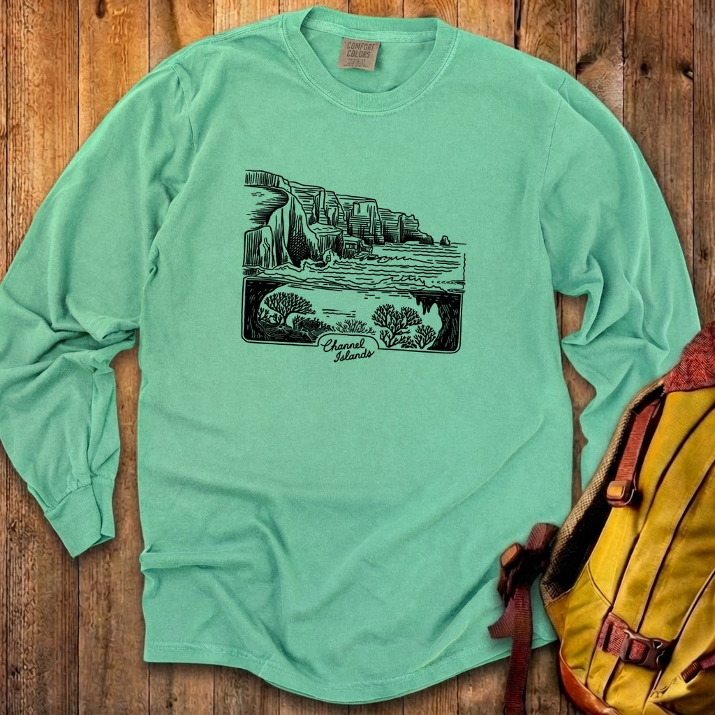 Channel Islands Line Drawing Cotton Long Sleeve product image 19