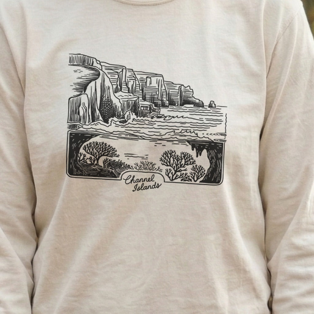 Channel Islands Line Drawing Cotton Long Sleeve product image 6