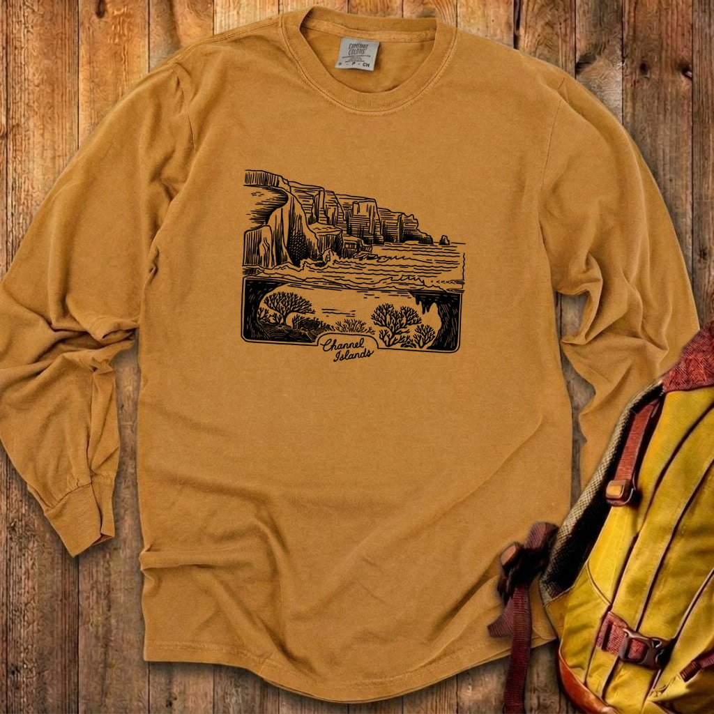 Channel Islands Line Drawing Cotton Long Sleeve product image 23