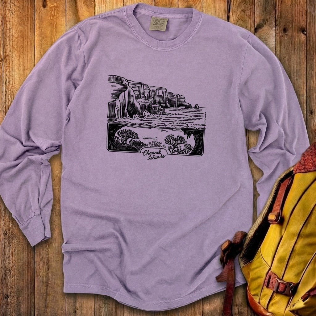 Channel Islands Line Drawing Cotton Long Sleeve product image 25