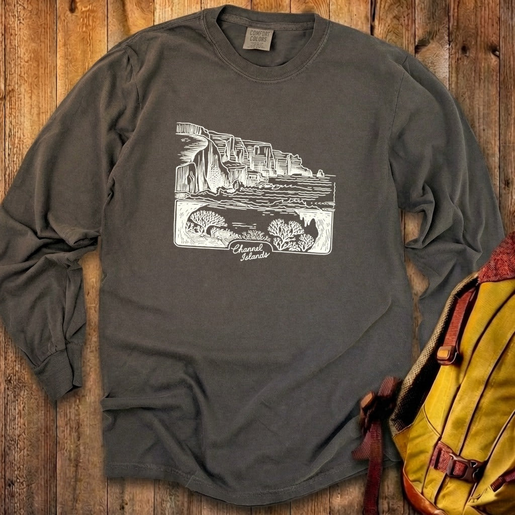 Channel Islands Line Drawing Cotton Long Sleeve product image 27