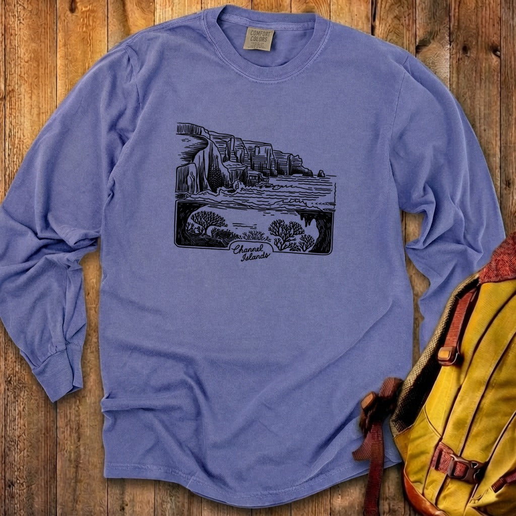 Channel Islands Line Drawing Cotton Long Sleeve product image 29