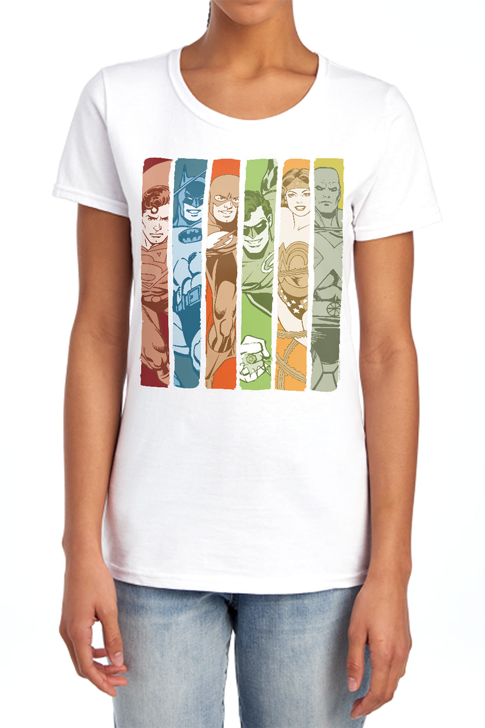 DC - Justice League Columns Women's Short Sleeve product image 1