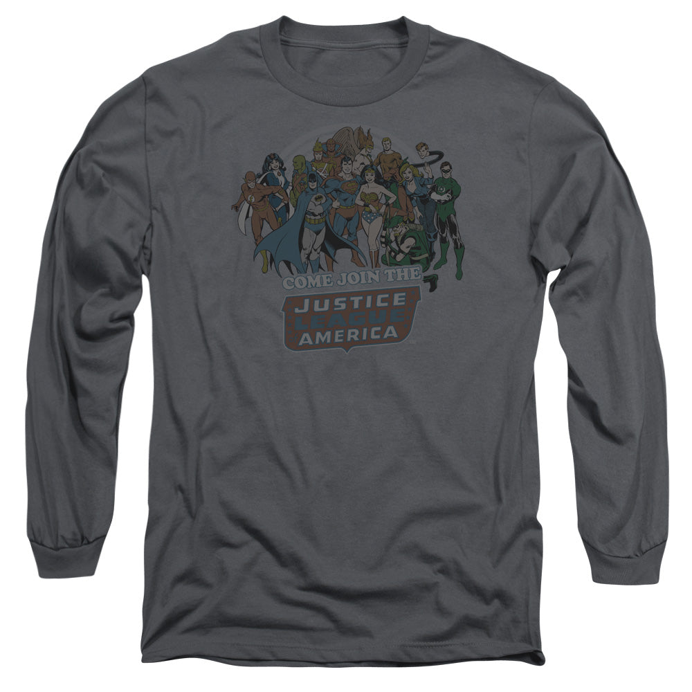 DC - Join The Justice League Adult Long Sleeve product image 1