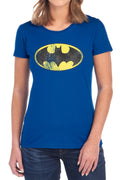 DC - Retro Bat Logo Distressed Women's Short Sleeve product image 1