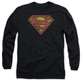DC - Retro Supes Logo Distressed Adult Long Sleeve product image 1