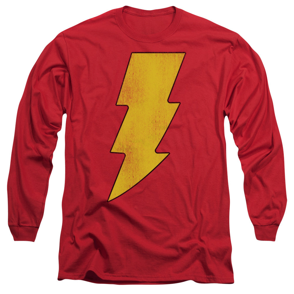 DC - Shazam Logo Distressed Adult Long Sleeve product image 2