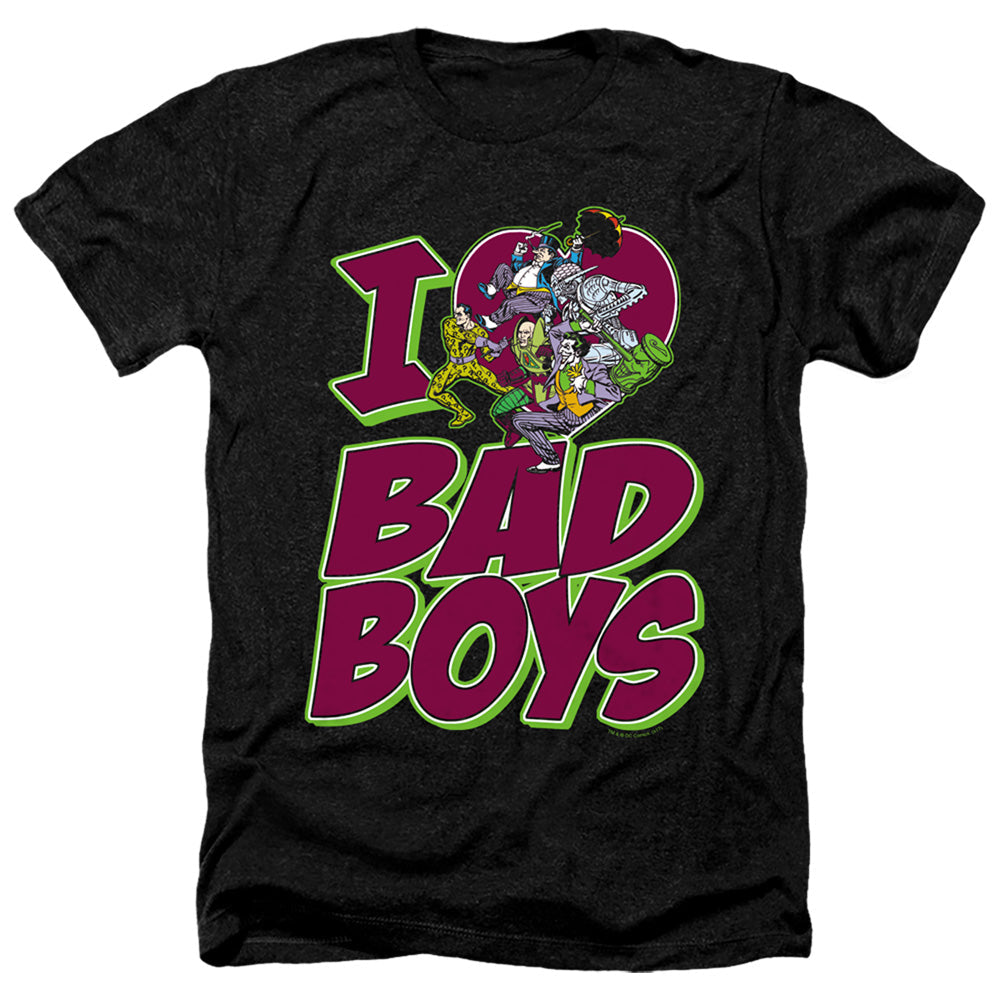 DC - I Heart Bad Boys Adult Regular Fit Heather Short Sleeve product image 2