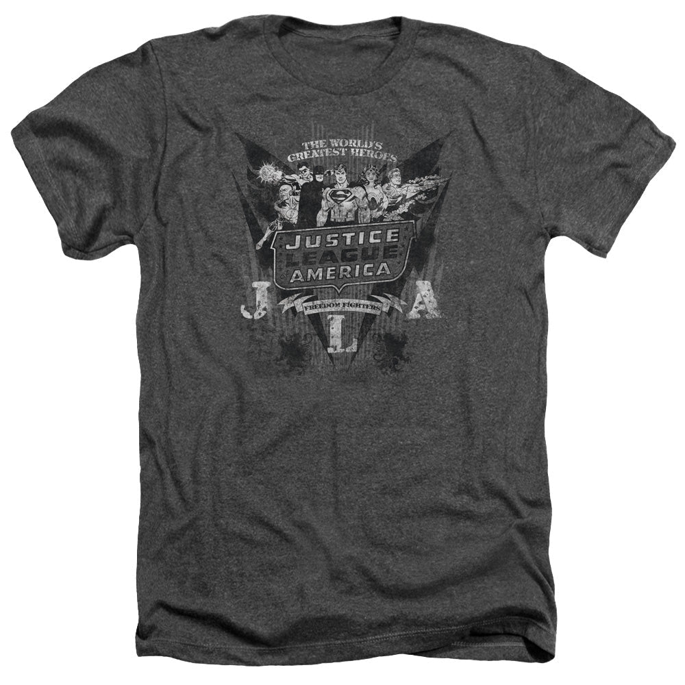 DC - Greatest Heroes Adult Regular Fit Heather Short Sleeve product image 2