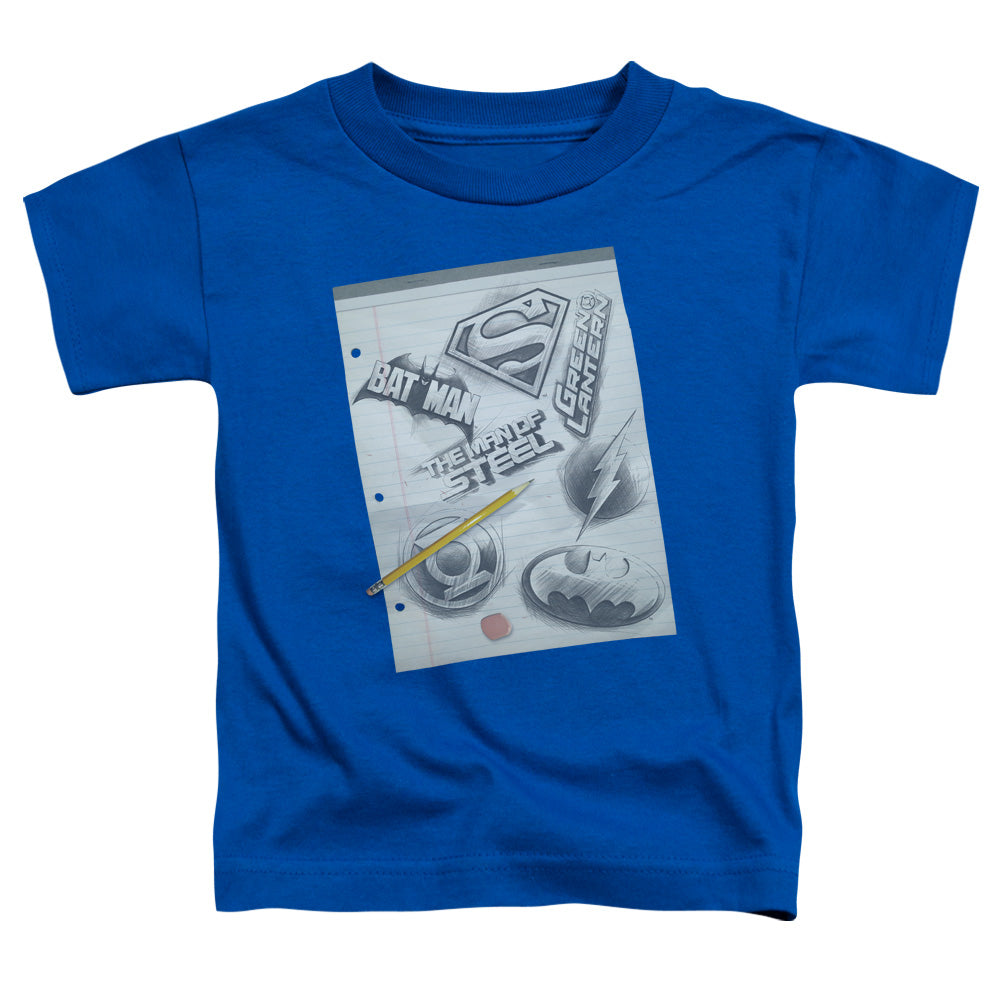 DC - Logo Note Paper Toddler Short Sleeve product image 1