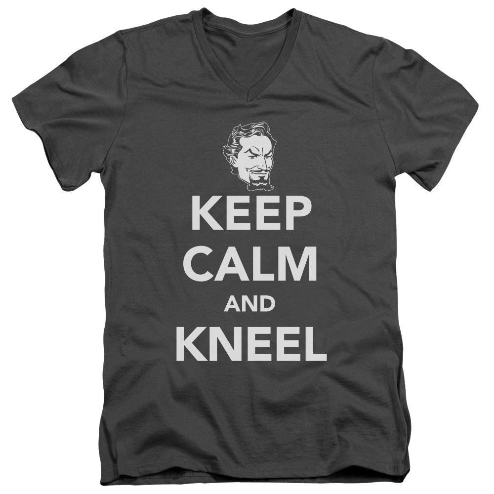 DC - Keep Calm And Kneel Adult Slim Fit V Neck Cotton product image 2