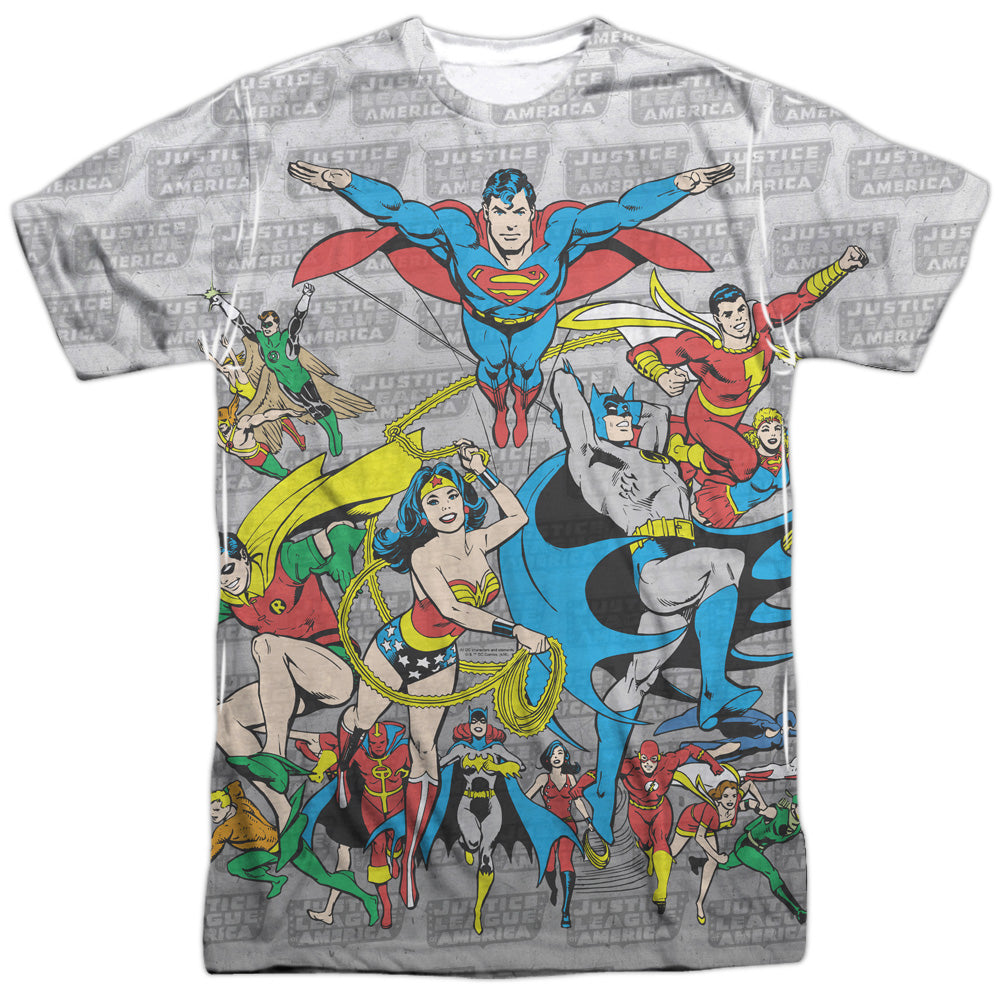 DC - Justice League Assemble Adult Regular Fit Short Sleeve product image 1