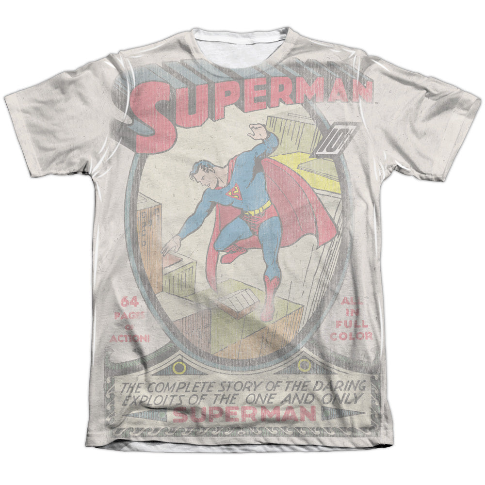 DC - Superman #1 Distressed Adult Regular Fit Short Sleeve product image 1