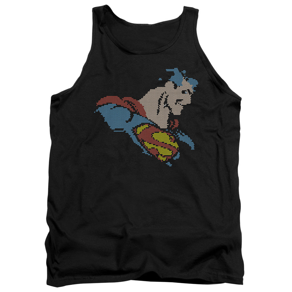 DC - Lite Brite Superman Adult Tank Top