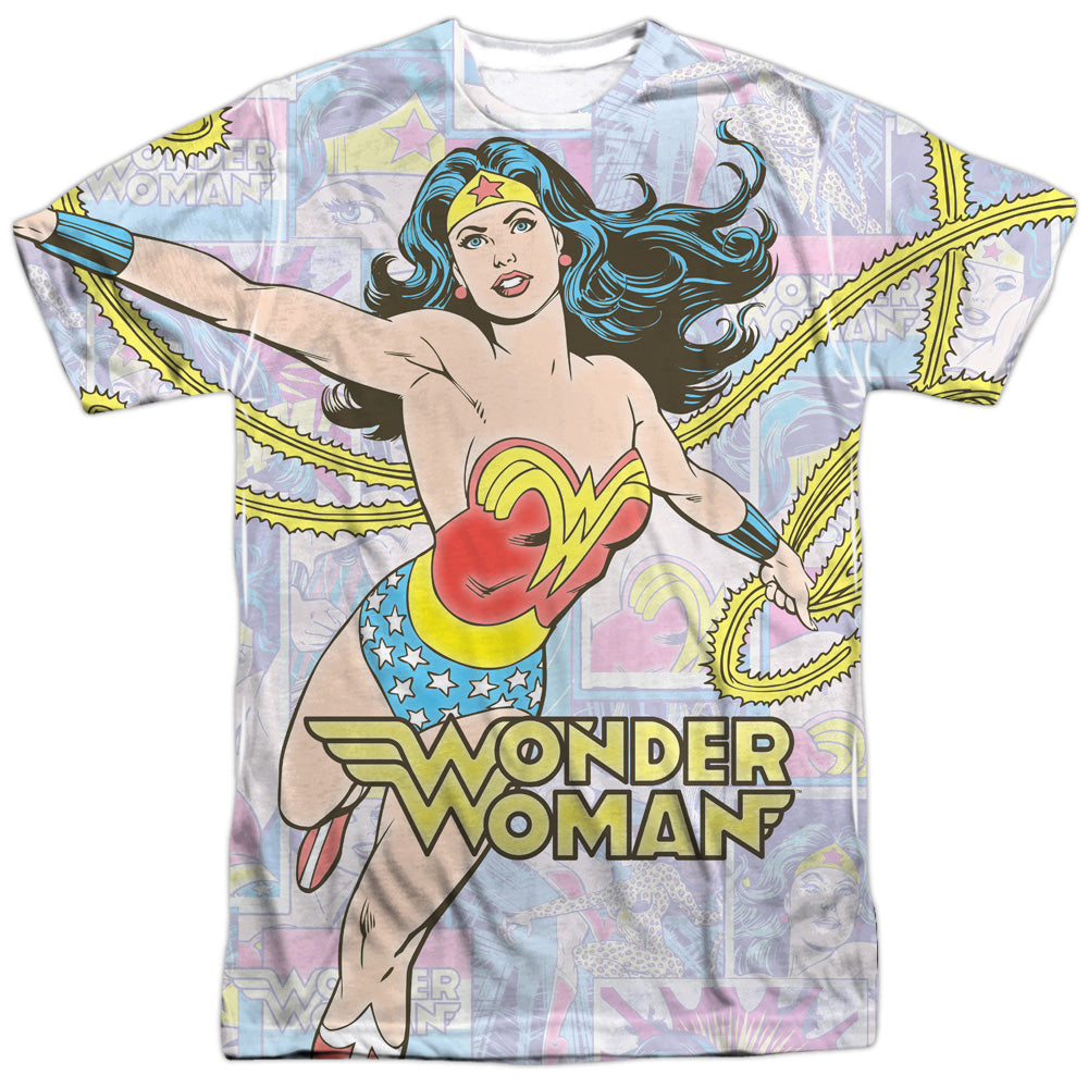 DC - Wonder Collage Adult Regular Fit Short Sleeve 100% Poly product image 1