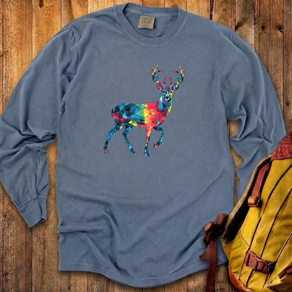 Deer Mosaic Cotton Long Sleeve product image 1