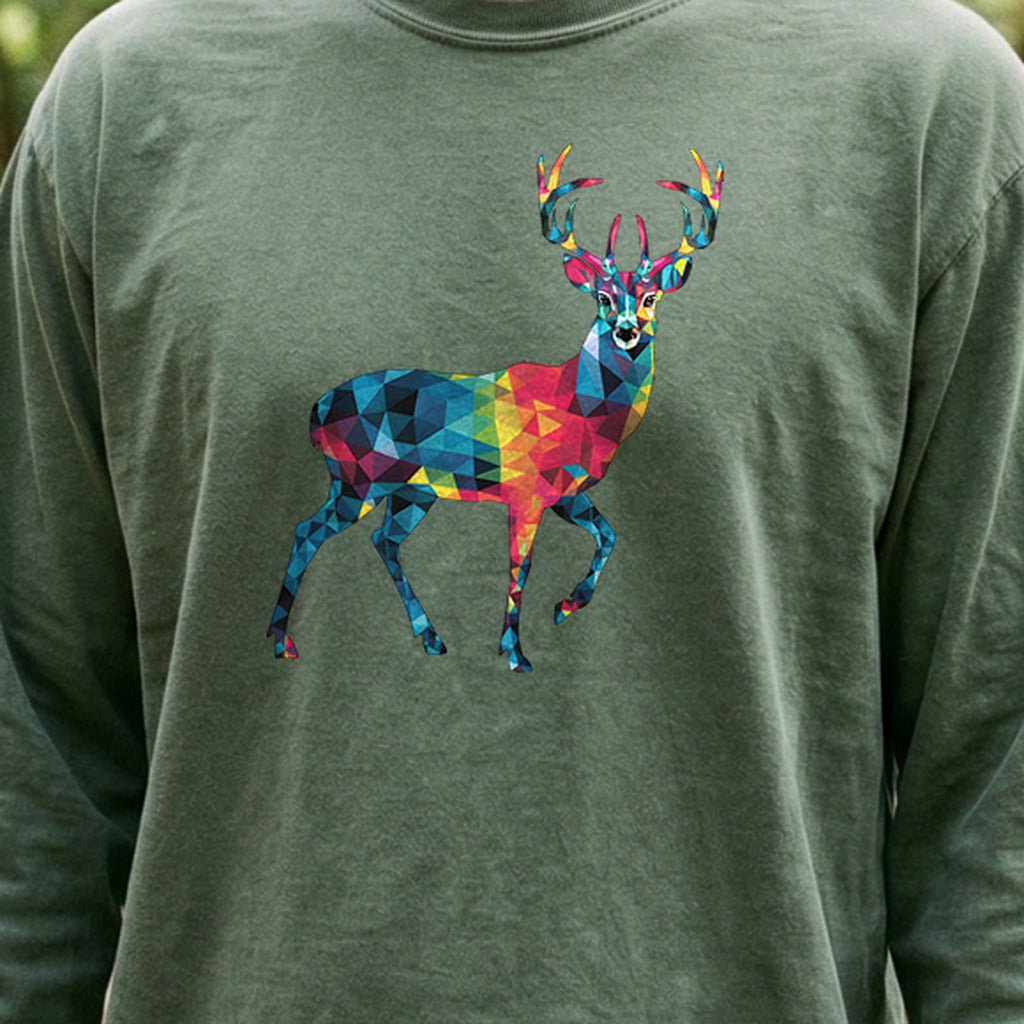 Deer Mosaic Cotton Long Sleeve product image 4