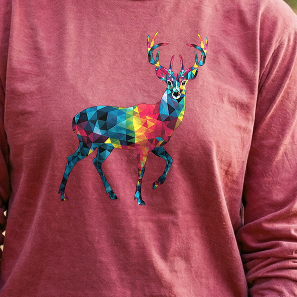 Deer Mosaic Cotton Long Sleeve product image 5