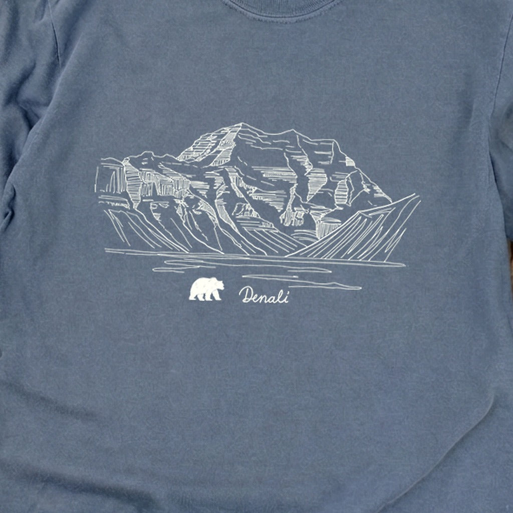 Denali Line Drawing Cotton Long Sleeve product image 10
