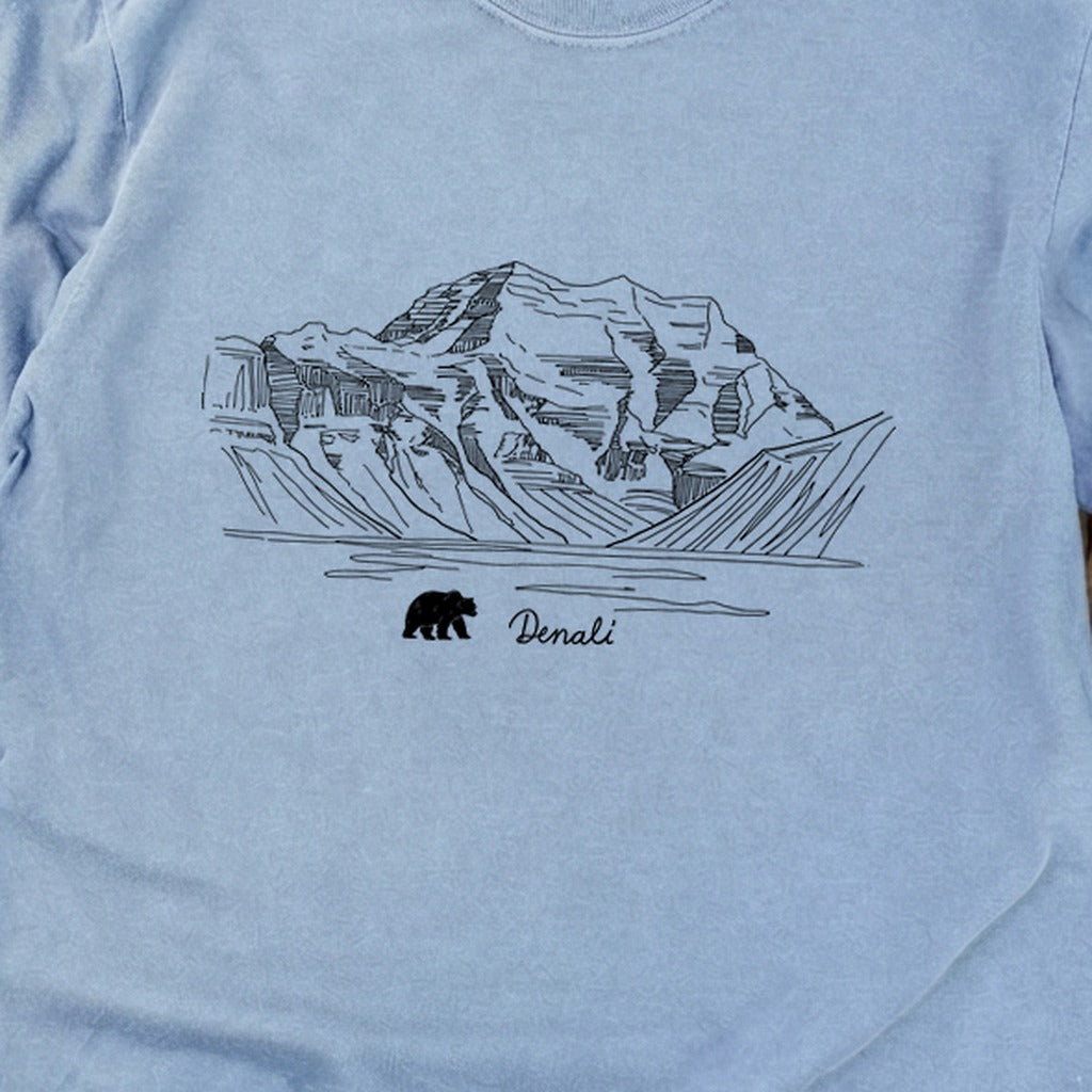 Denali Line Drawing Cotton Long Sleeve product image 2
