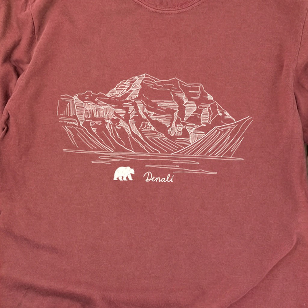 Denali Line Drawing Cotton Long Sleeve product image 14