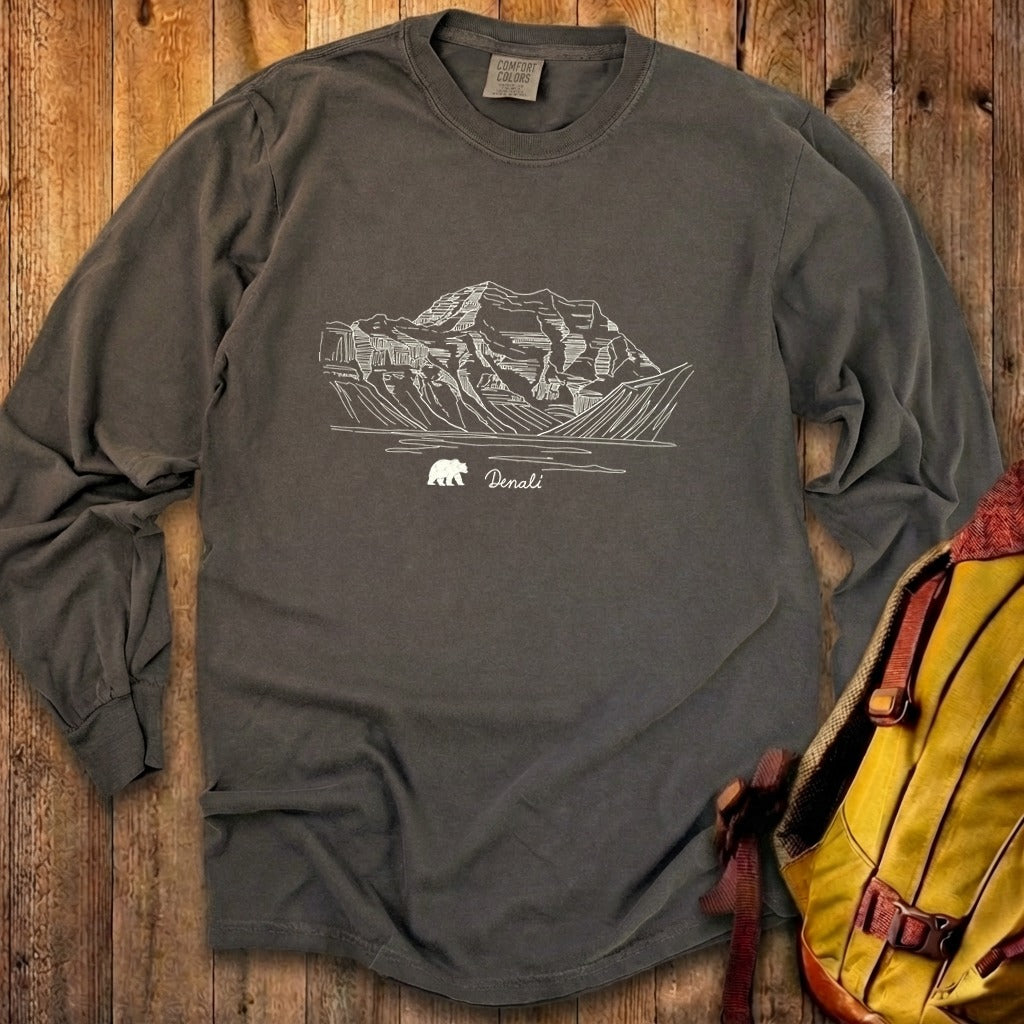 Denali Line Drawing Cotton Long Sleeve product image 27