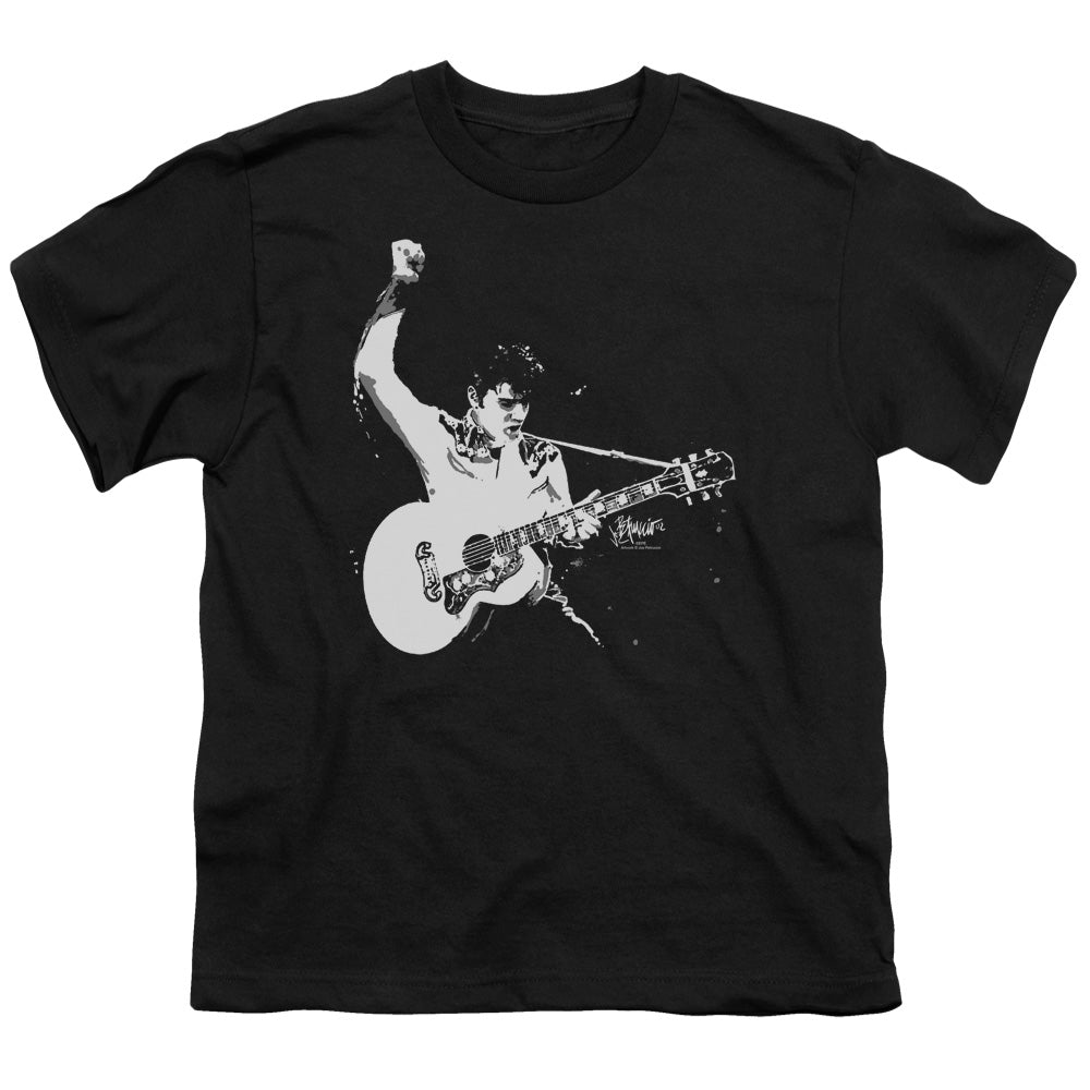 Elvis Presley - Black&White Guitarman Youth Short Sleeve product image 1